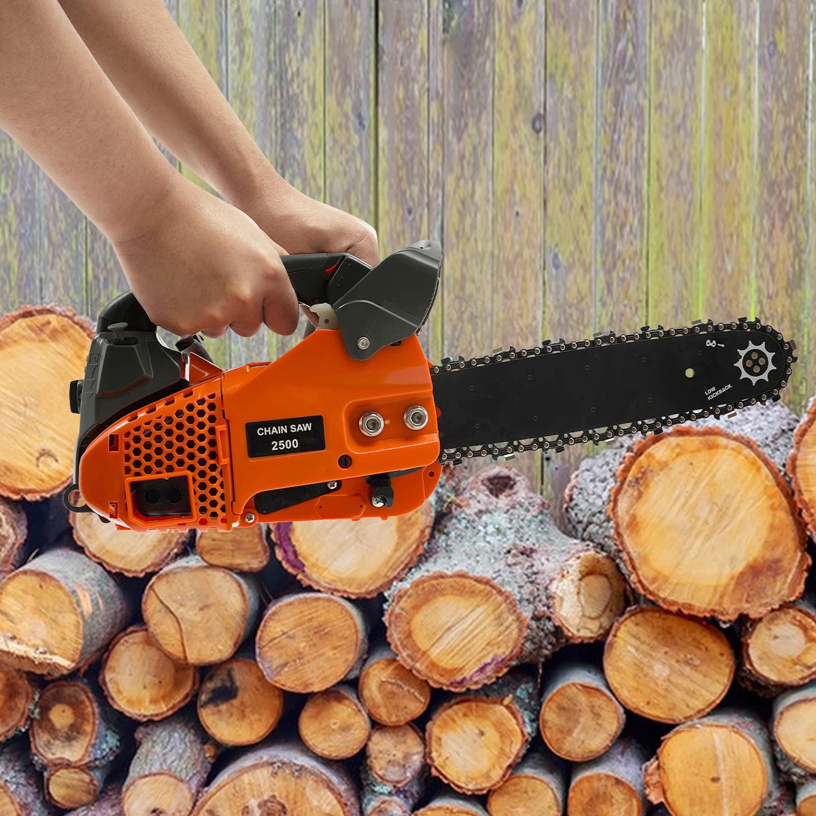 Top Handle Chainsaw Gasoline Chainsaw 2-Stroke Engine Chainsaw 12 Inch Gasoline Chainsaw 25.4Cc