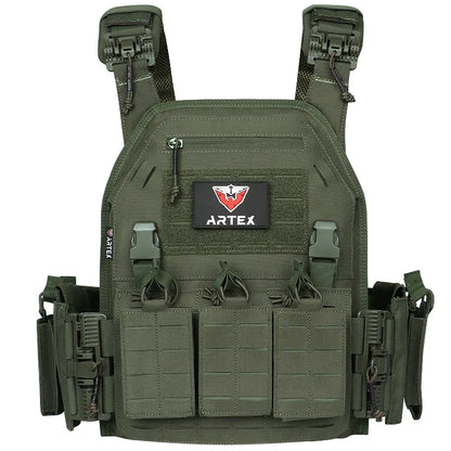Ranger Green Plate Carrier Vest - Quick Release Molle