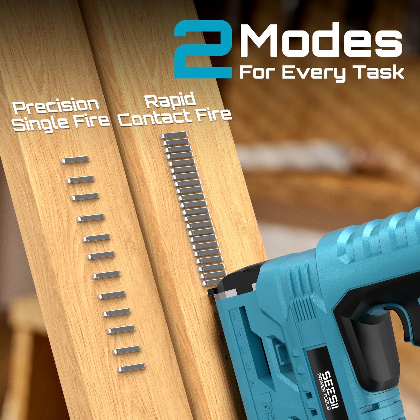 18GA Cordless Brad Nailer with 2 Batteries & 1000 Nails