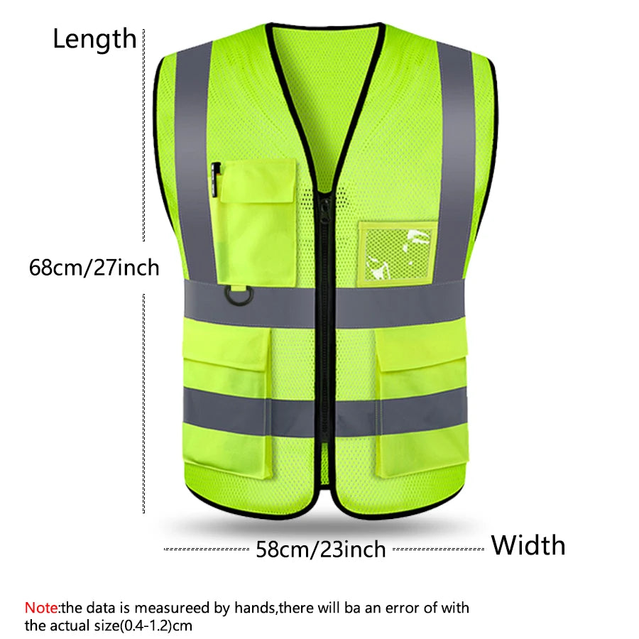 Adjustable Hi-Vis Security Vest - Night Sports