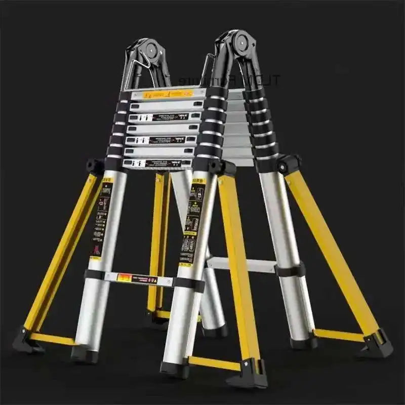 Aluminum Alloy Multifunction Telescopic Ladders Household Folding Herringbone Ladder Safety Engineering Ladders Lift Stairs