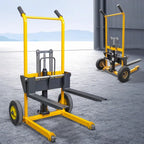 Folding mobile stacker manual forklift hydraulic transporter lifting platform truck loading and unloading household