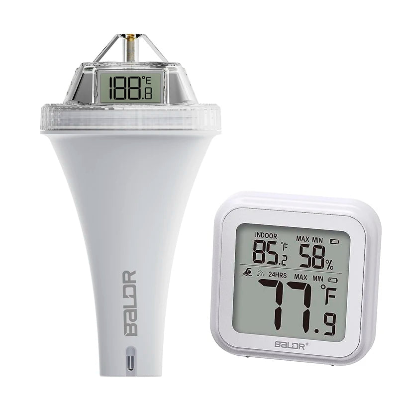 Pool Thermometer Wireless, Digital Pool Thermometer Floating With Remote Temperature Receiver
