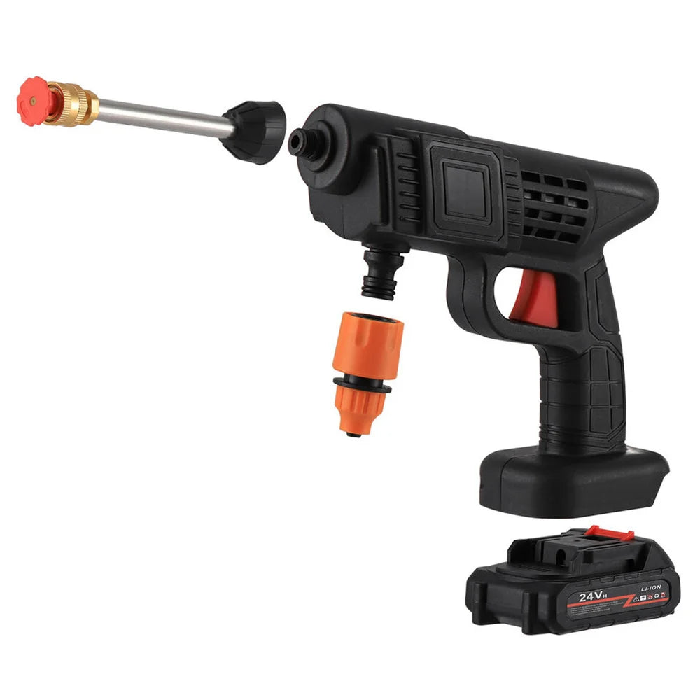 300W 30Bar Cordless High Pressure Car Washer Spray Water Gun 12000mAh Battery Foam Generator Car Washing Machine for Home