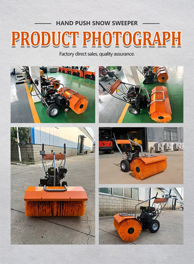 Small Fully Automatic Hand-held Snow Sweeper Municipal Sanitation Household Small Snow Sweeper