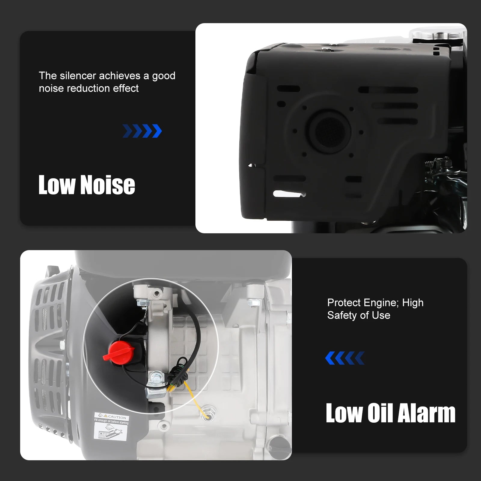 420CC 4-Stroke 15HP Gasoline Motor Engine Single Cylinder Motor Air Cooling System