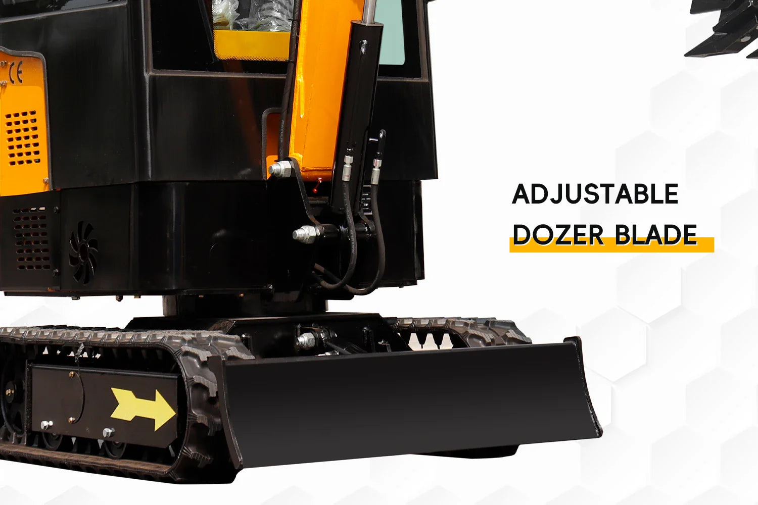Mini Excavator 1 Ton Crawler Excavator 13.5HP B&S Engine Enclosed Cab Samll Digger Door to Door Shipping