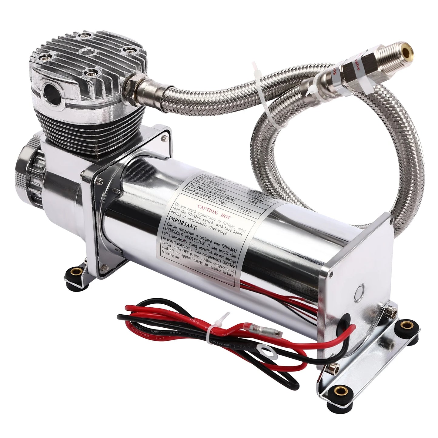 12V Air Suspension Compressor Kit 200 PSI, 50 L/Min