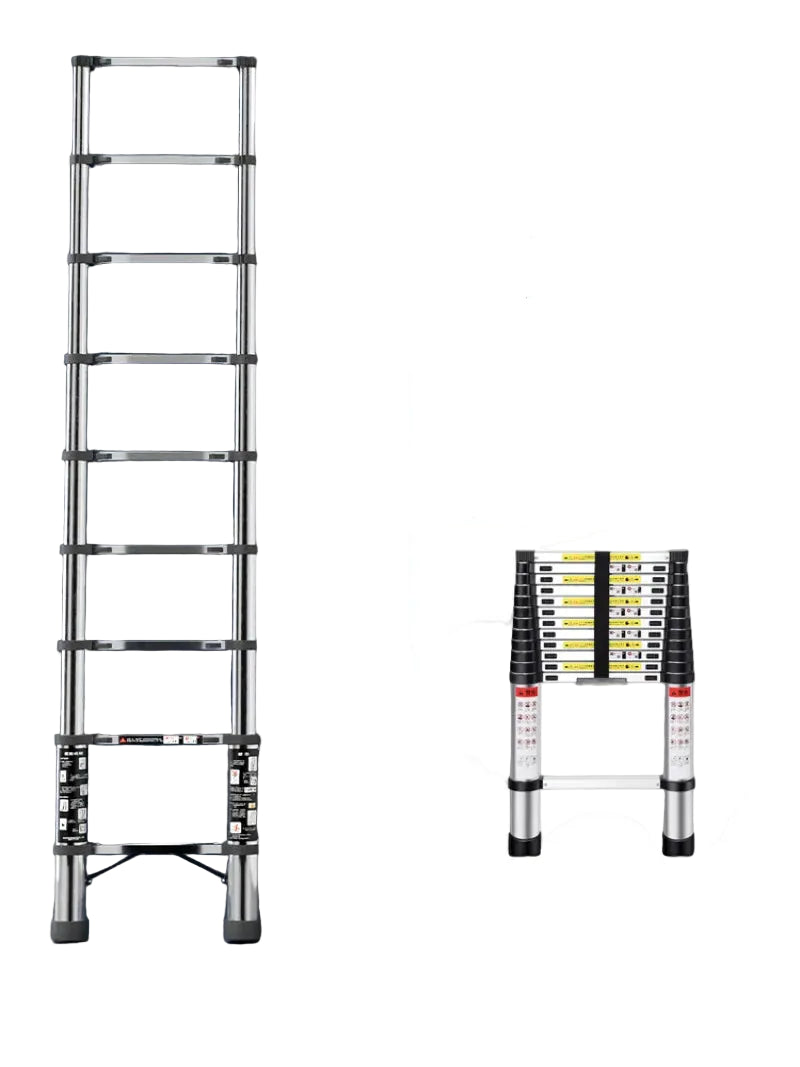 1.9-3.5M Stainless Steel Telescopic Folding Ladder
