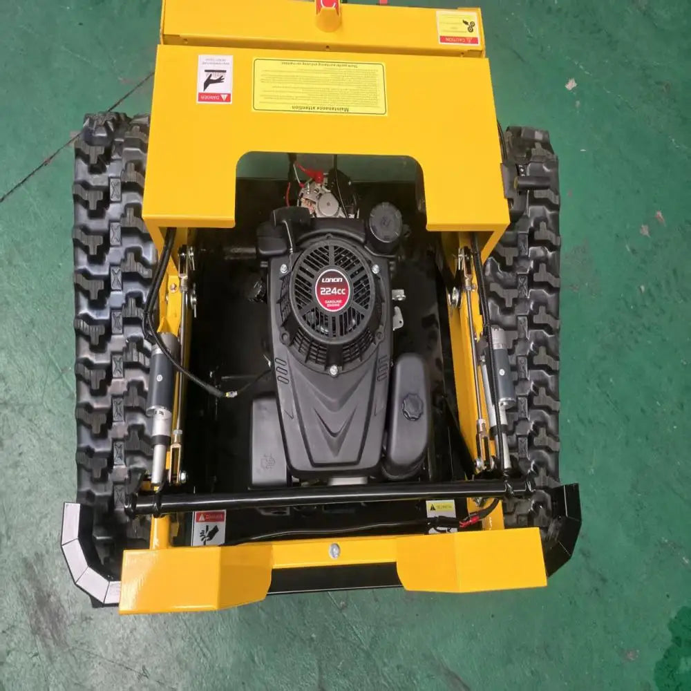 Heavy Duty RC Lawn Mower With 5KM/H Speed, 224cc Engine, Smart Remote Start & Emergency Stop Function