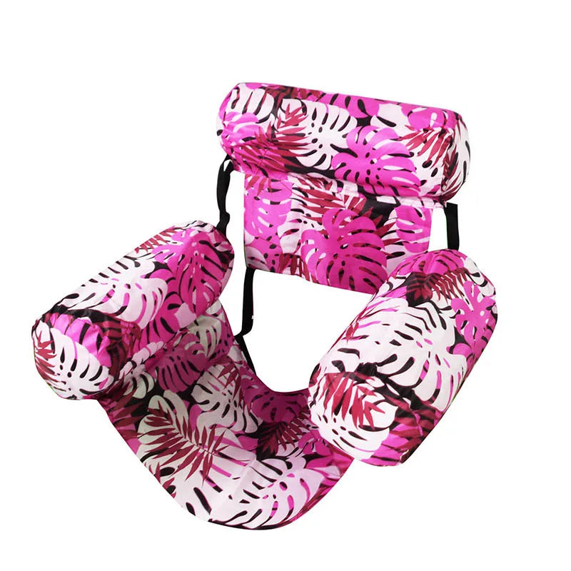 Summer Pool Water Hammock Air Mattresses Bed Beach Water Sports Lounger Inflatable Foldable Floating Row Swimming Chair
