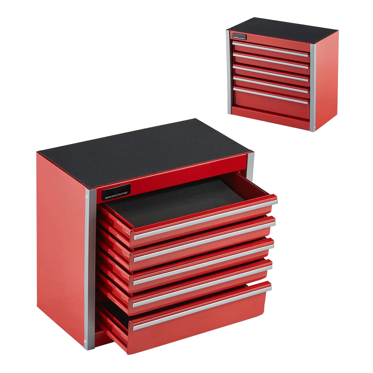 5-Drawer Metal Tool Box 8.6" - Portable Chest