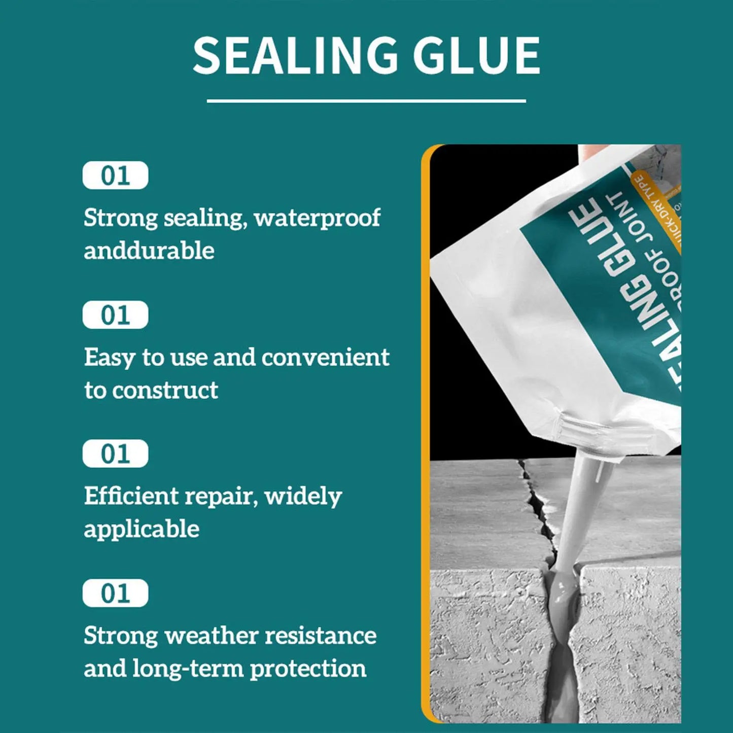 Concrete Slab Crack Filler 500ml - Quick-Drying