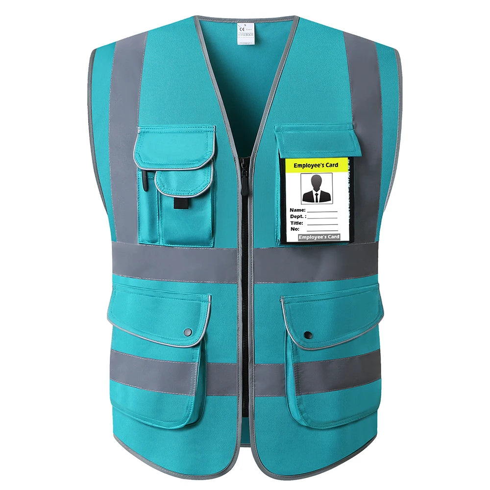 Pink Hi-Vis Work Vest for Women with Pockets & Zip