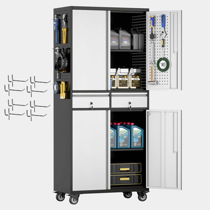 Metal Garage Storage Cabinet with Locking Shelves