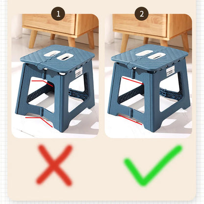 Lightweight Folding Step Stool - Non-Slip Plastic