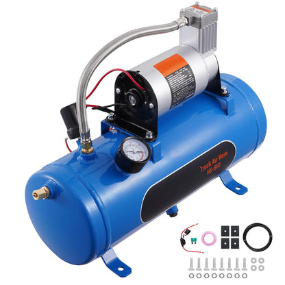 12V Train Horn Air Compressor with 3/6L Tank, 120 PSI