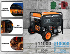 11000 Watt Dual Fuel Portable Generator Home Back Up, Emergercy, RV & Camping Electric Start Gas or Propane
