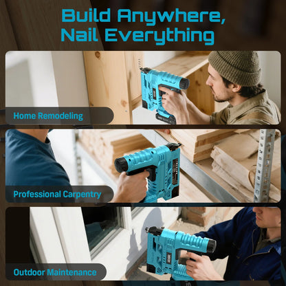 18GA Cordless Brad Nailer with 2 Batteries & 1000 Nails