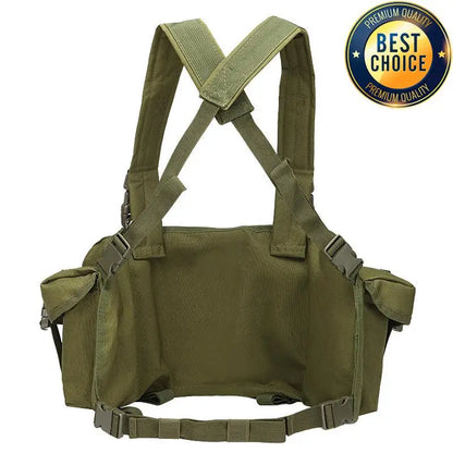 Molle Chest Rig Vest with AK Pockets - Quick Release