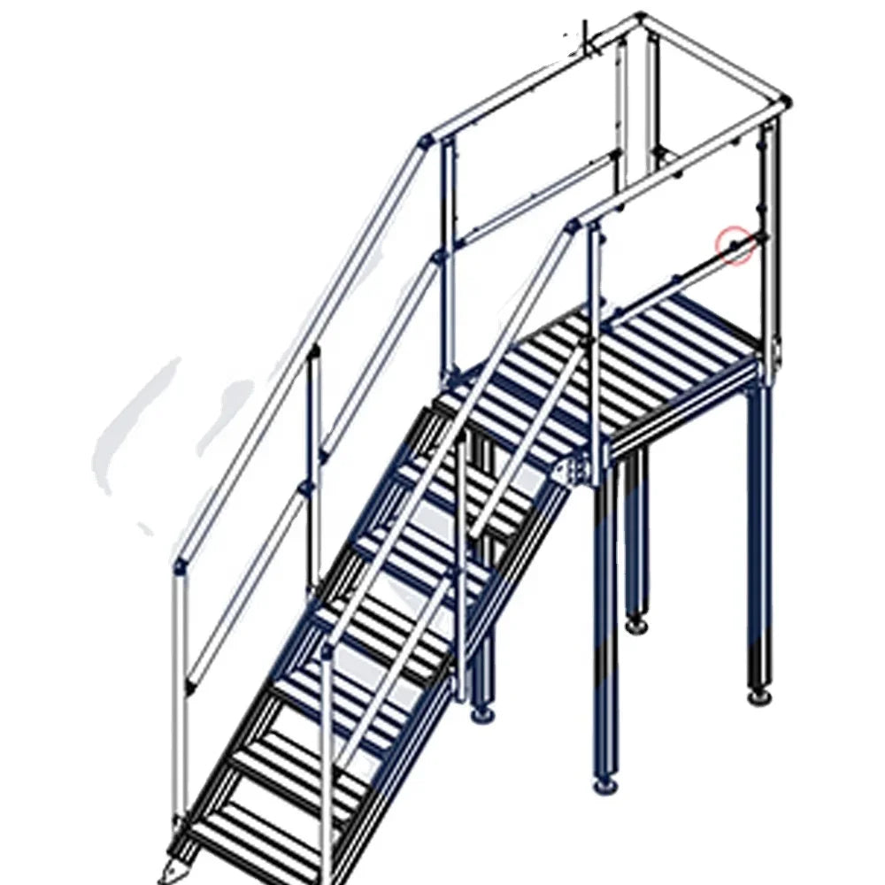 Adjustable Aluminum Truss System Stage Platform Step Ladder Frame For Airplane Maintenance Work Platform Ladder