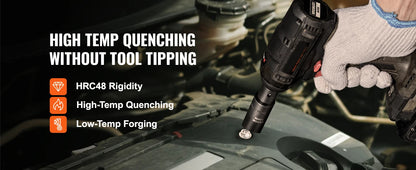 1/2" Drive Impact Socket Set - Cr-V Alloy Steel