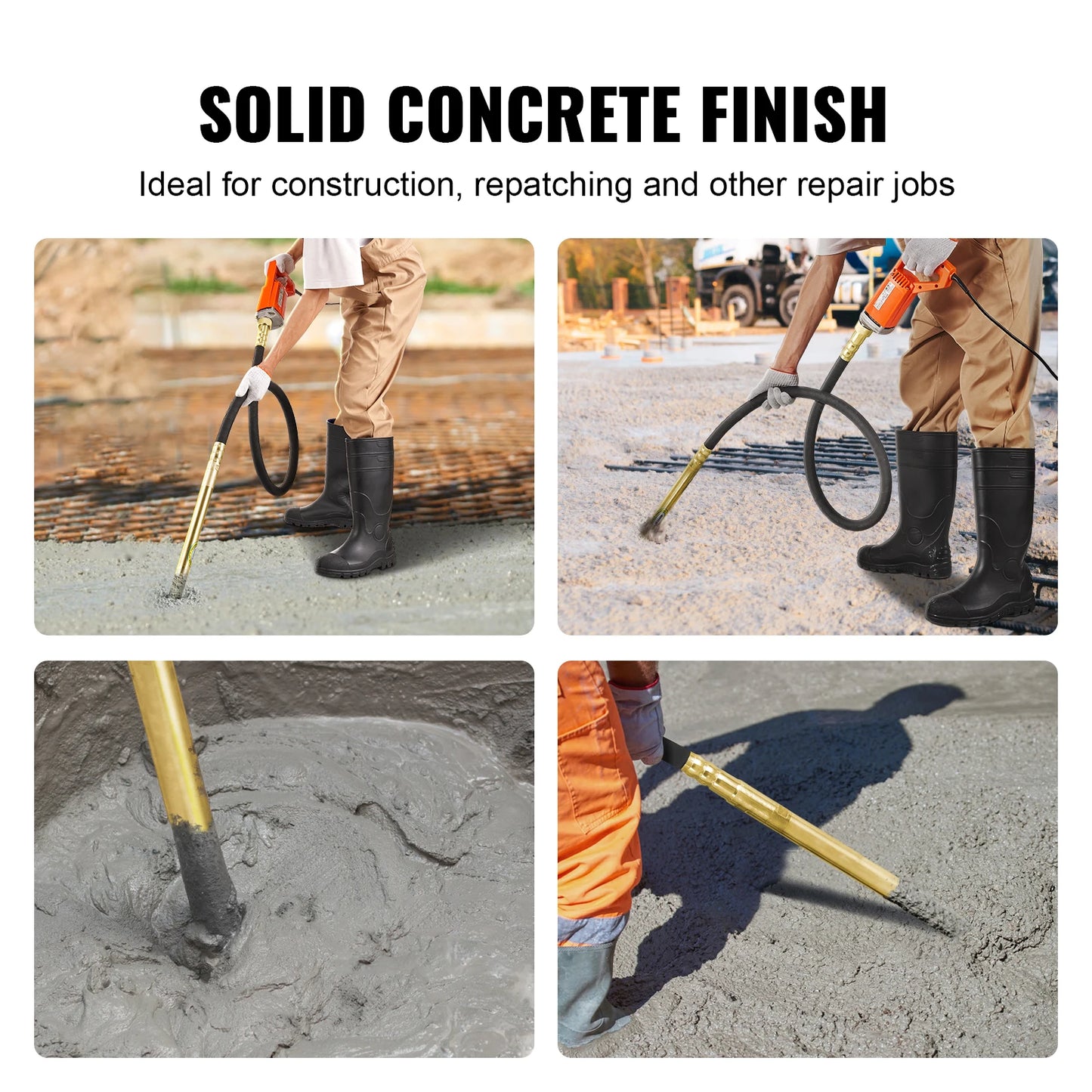 800W Concrete Vibrator 13000 VPM - Pencil Type