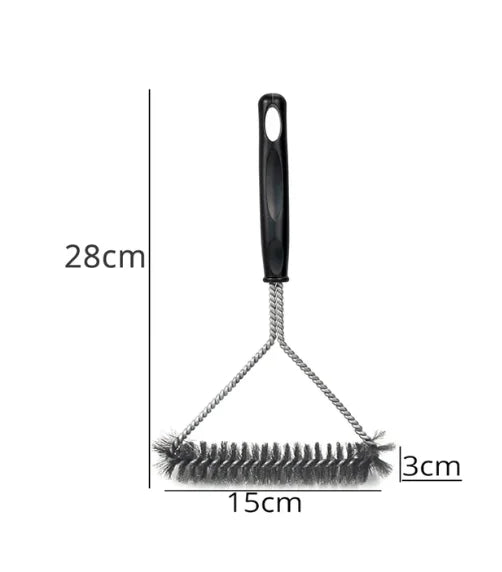 Safe Grill Brush - Bristle Free BBQ Grill Brush - Rust Resistant Stainless Steel Barbecue Cleaner - Great Grilling Accessories