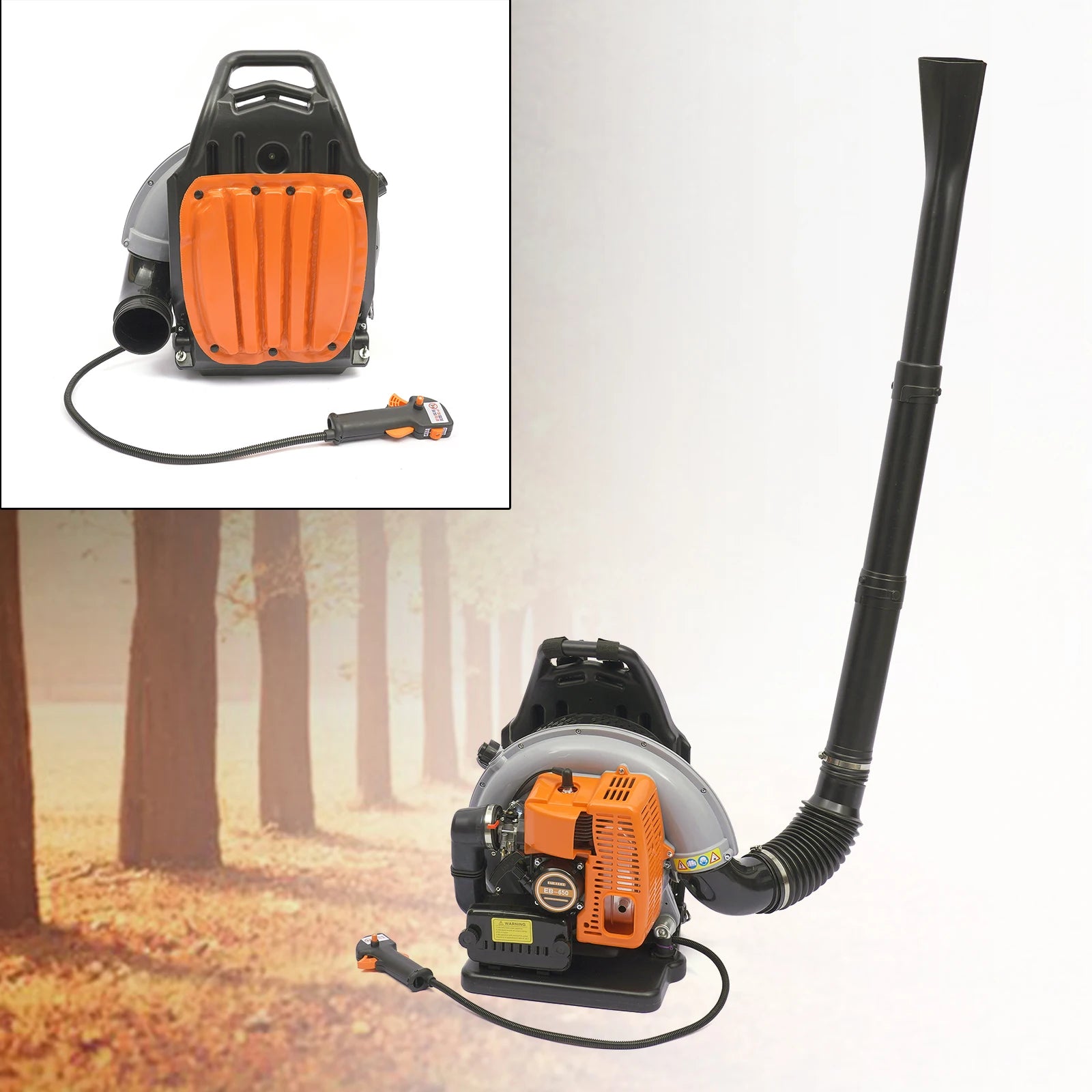 Gasoline-Powered Backpack Leaf Blower Air-Cooled System Ideal for Road Sweeping Leaf and Snow Removal Out of stock in Europe