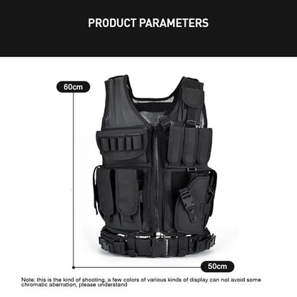 Multi-Pocket SWAT Tactical Vest - Jungle Combat