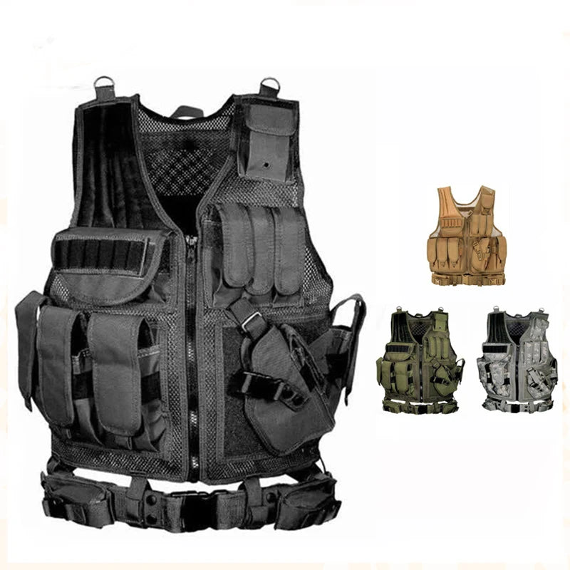 Adjustable Molle Tactical Vest - Combat Training