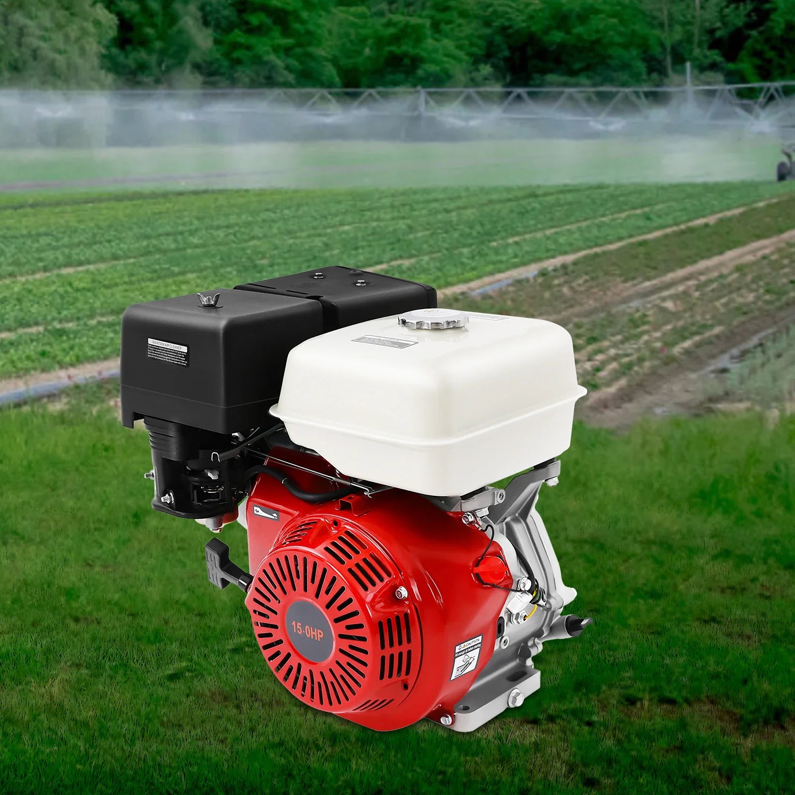 9700w 15HP Gasoline Engine 4 Stroke Aluminum Alloy Iron Material Engine 420cc High-Power Garden Tool Gas Motor for Farm