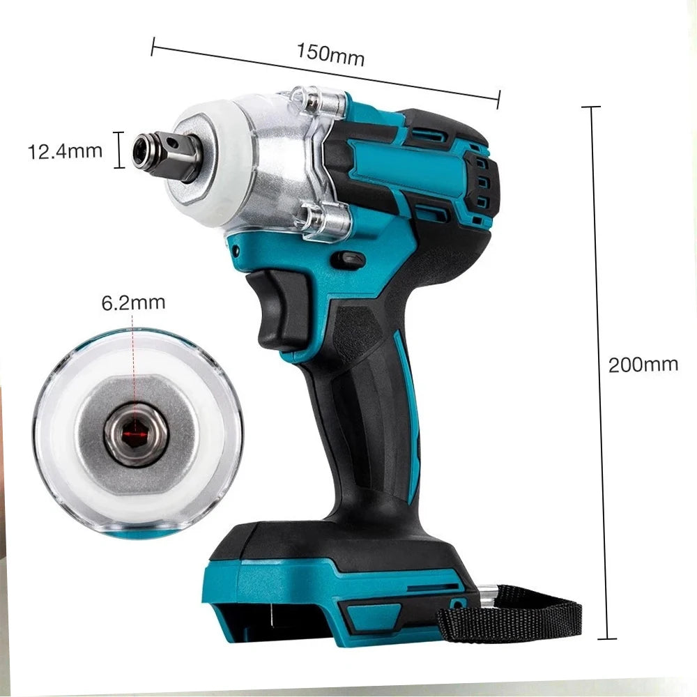 520Nm Brushless Impact Wrench 1/2" for Makita 18V