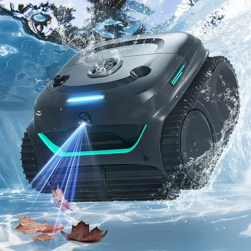 Robot Pool Cleaner Cordless WYBOT C2 Vision Osprey900 Vision Dual-layer Filtration Visual 80°  Running Time 180mins APP Control
