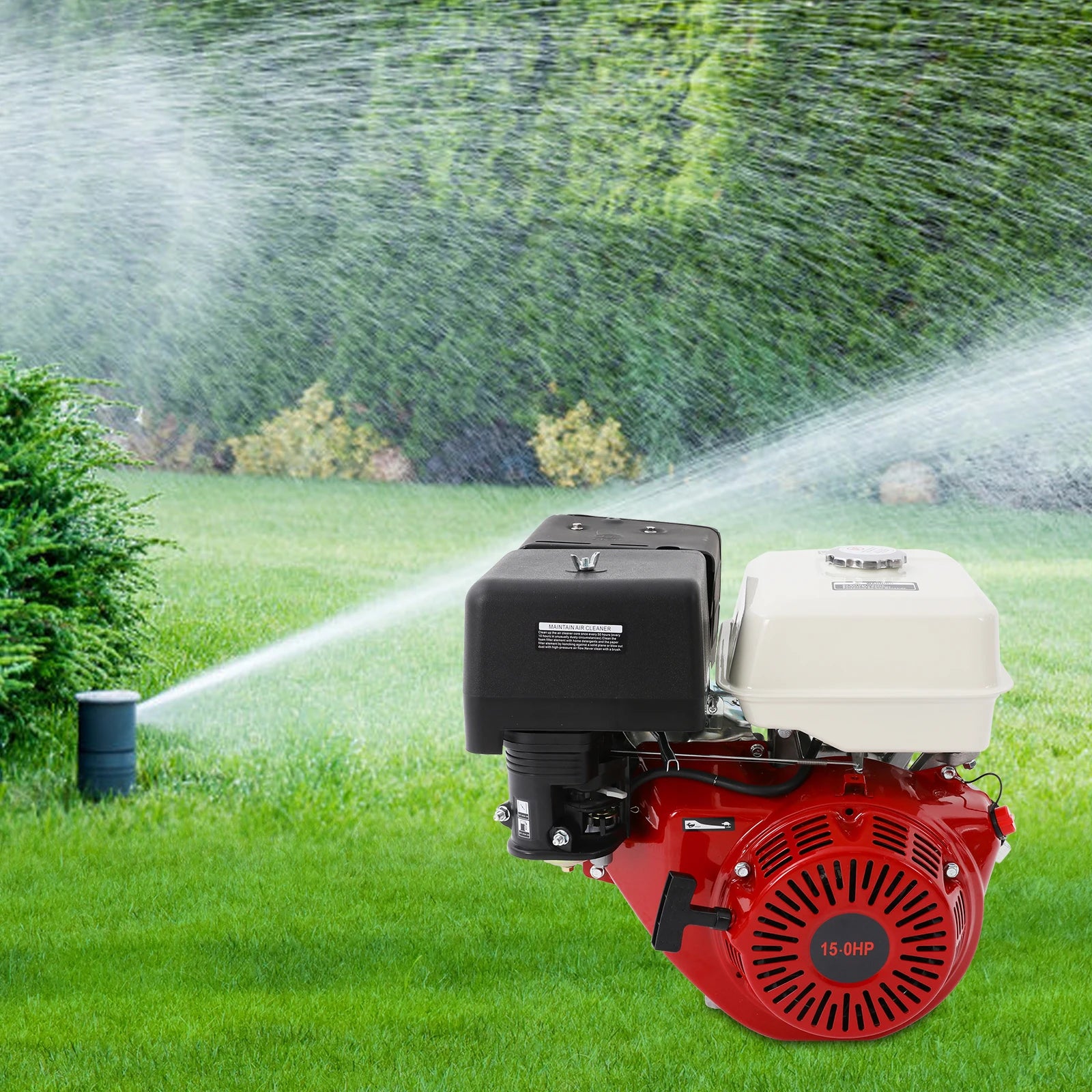 9700w 15HP Gasoline Engine 4 Stroke Aluminum Alloy Iron Material Engine 420cc High-Power Garden Tool Gas Motor for Farm