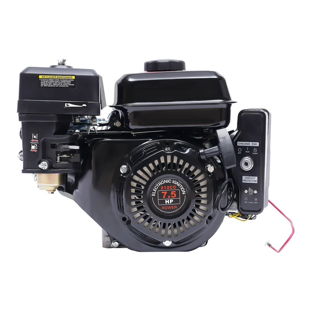 7.5HP 210cc 4-Stroke Petrol Engine With Electric Start Engine Single Cylinder for Compressor Scarifier Lawnmower Go Kart