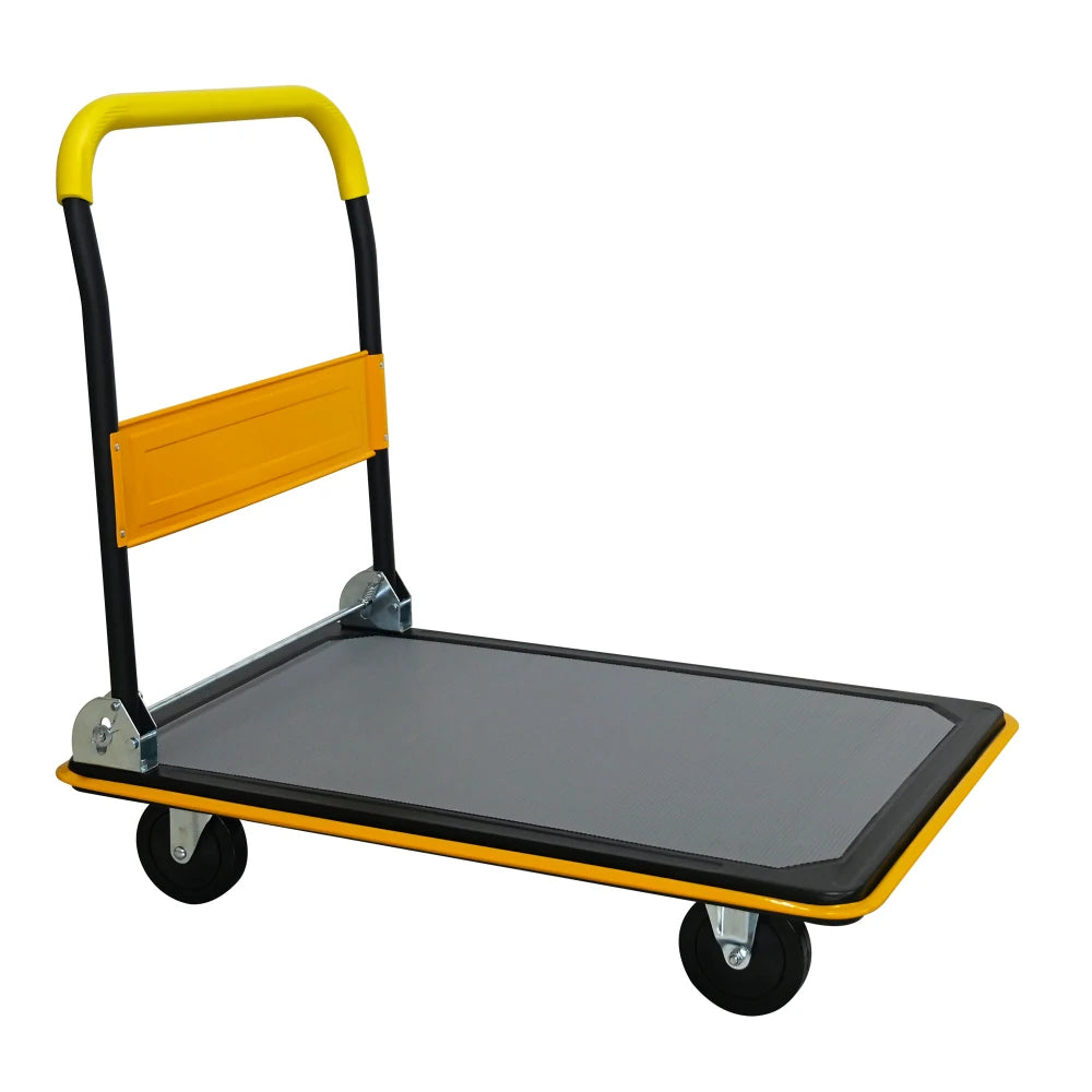 Foldable Flatbed Cart 660 lbs with Swivel Wheels