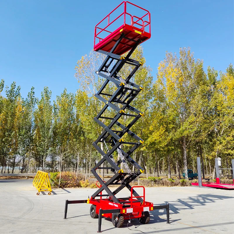6m 8m 10m 12m 14m Aerial Work Platform Full Automatic Lift Portable Electric Scissor Lifts Table For Indoor Use