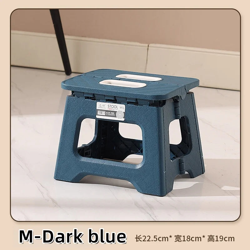 Lightweight Folding Step Stool - Non-Slip Plastic