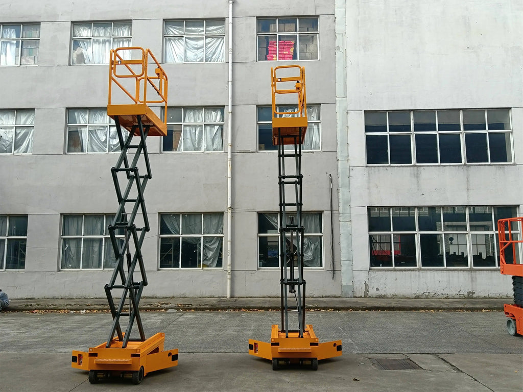 Scissor Lifter 300KG Elevated Work Platform 3m, 3.9m, 4m Self Propelled Scissor Mobile Electric Lift Platforms for Sale