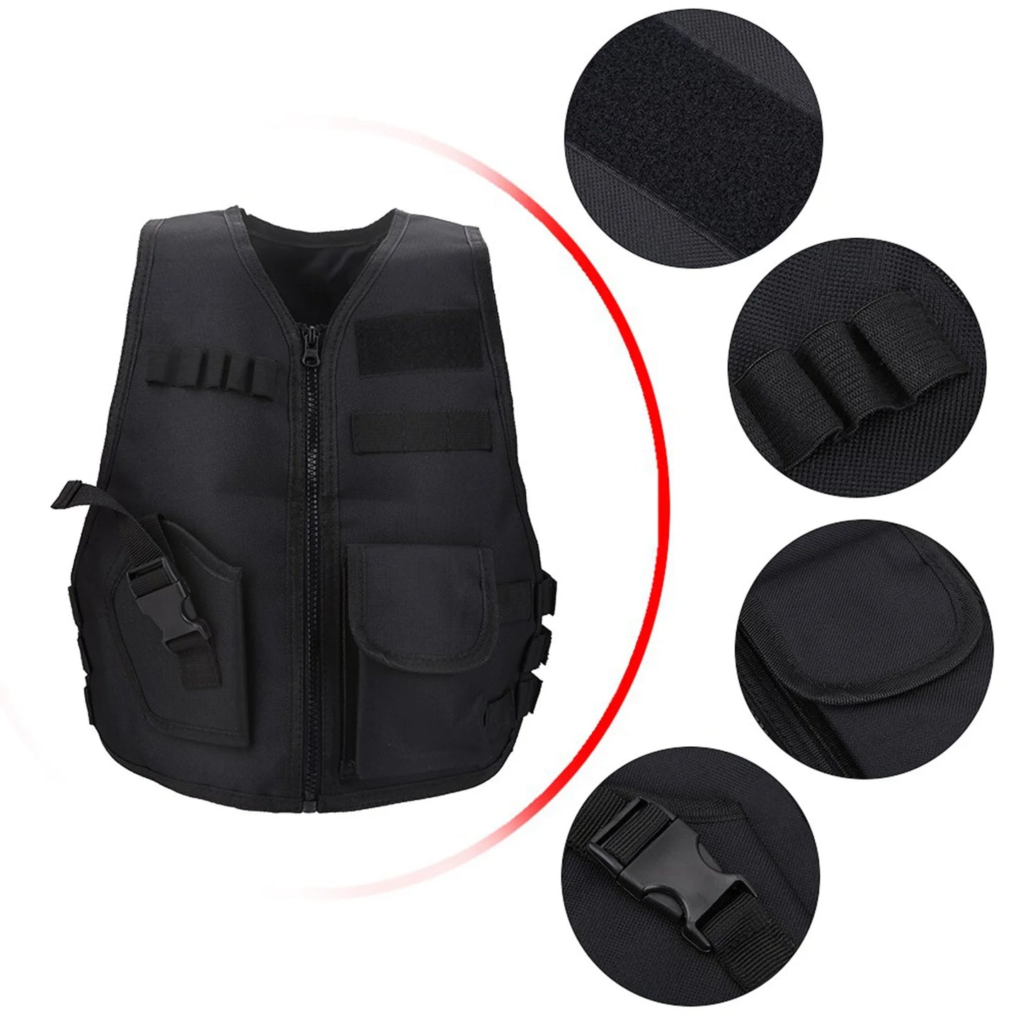 Kids Adjustable Tactical Vest - Outdoor Games