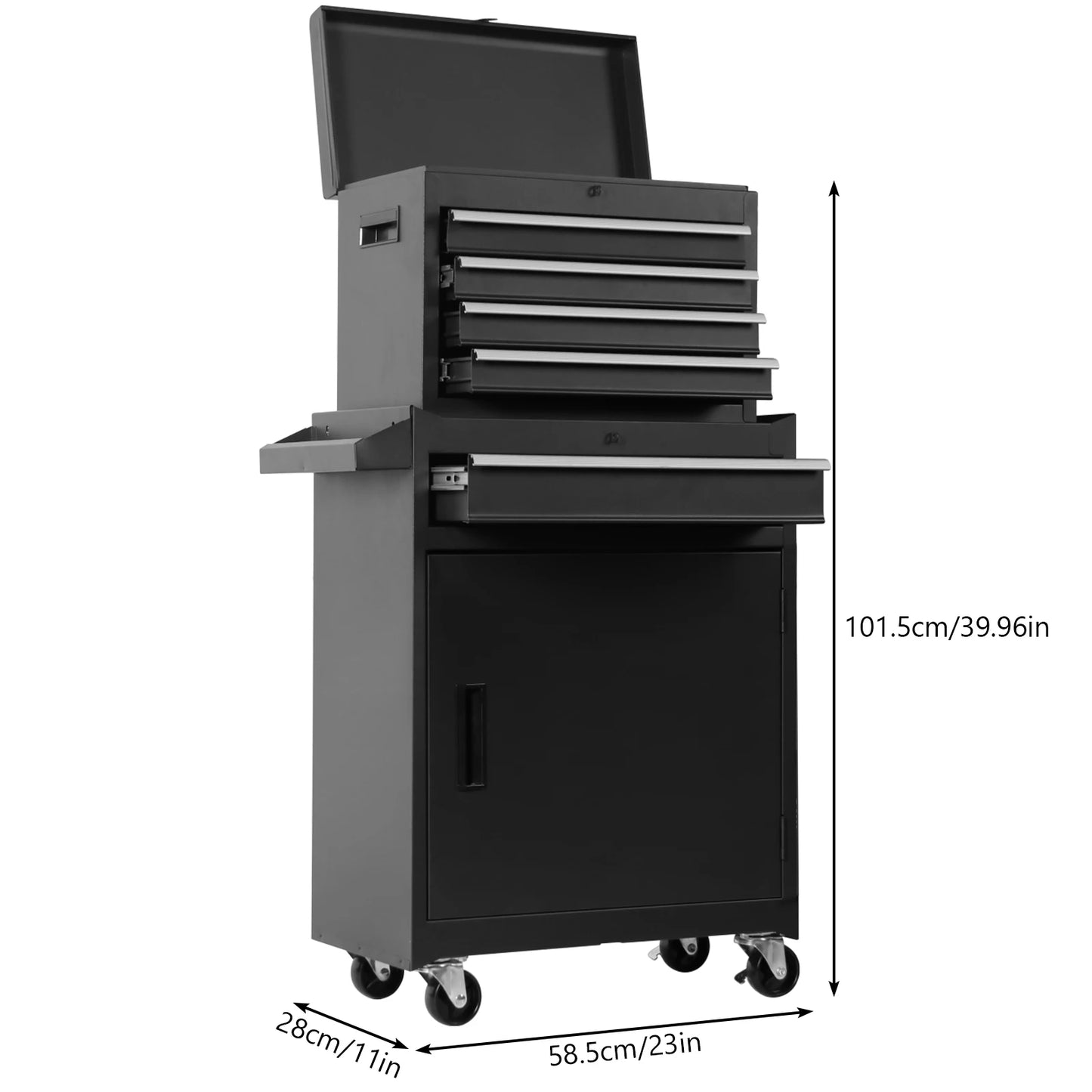 Large Rolling Mechanic Tool Cabinet with Double Door