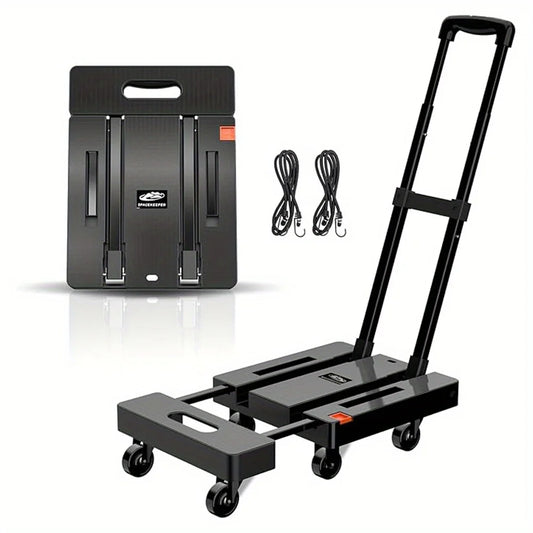 Heavy Duty Folding Hand Truck 500 lbs - 6 Wheels