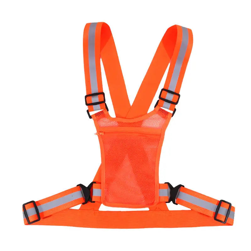 Adjustable Elastic Hi-Vis Reflective Vest