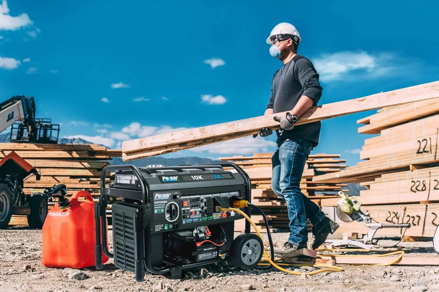 10500W Dual Fuel Portable Inverter Generator for Residential and Camping Use GD10KBN