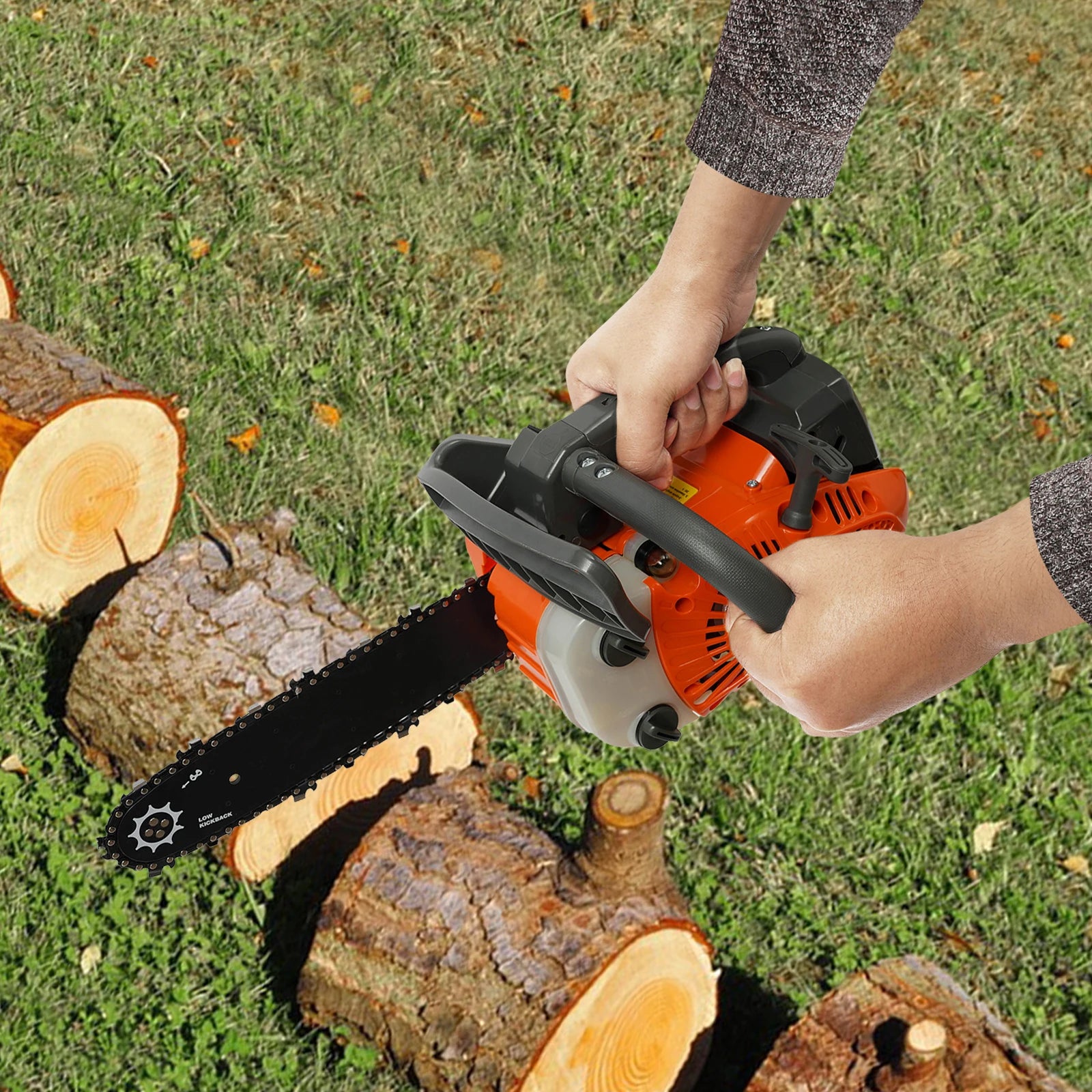 Top Handle Chainsaw Gasoline Chainsaw 2-Stroke Engine Chainsaw 12 Inch Gasoline Chainsaw 25.4Cc