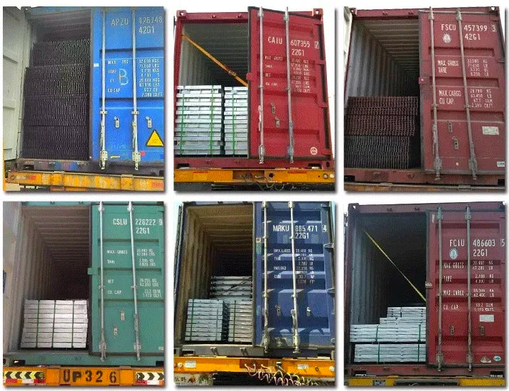 Outdoor Vertical Cage Ladders Steel Fiberglass FRP Material Angled Steel Cat Cage Step Ladder for Fire Escape Access