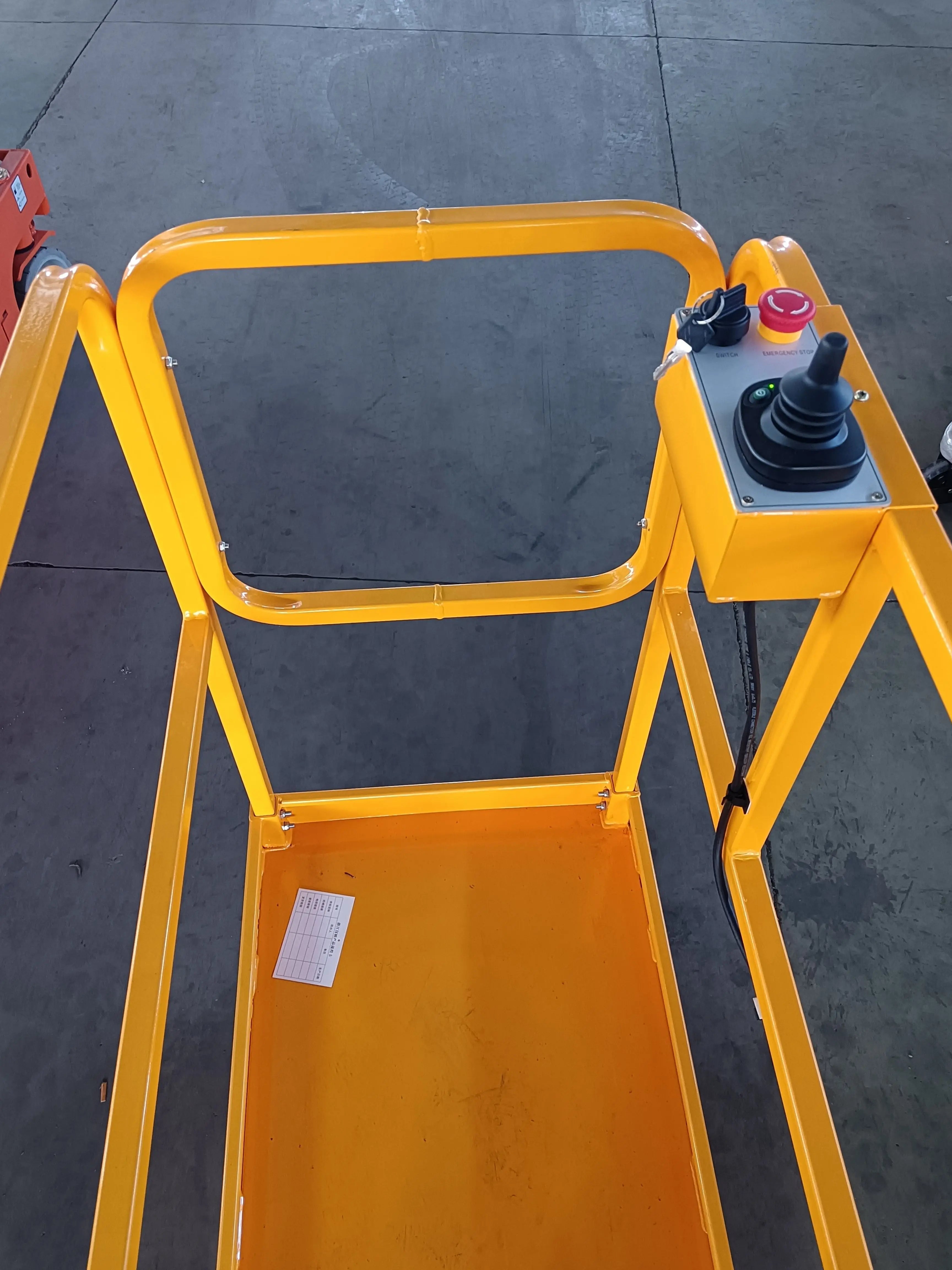 Scissor Lifter 300KG Elevated Work Platform 3m, 3.9m, 4m Self Propelled Scissor Mobile Electric Lift Platforms for Sale