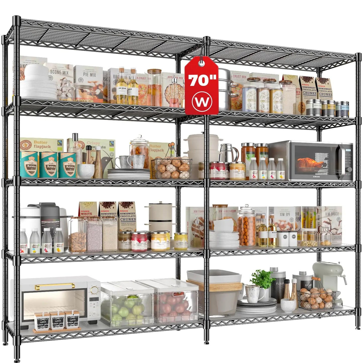 60" Wire Storage Shelving 2640 lbs - Adjustable
