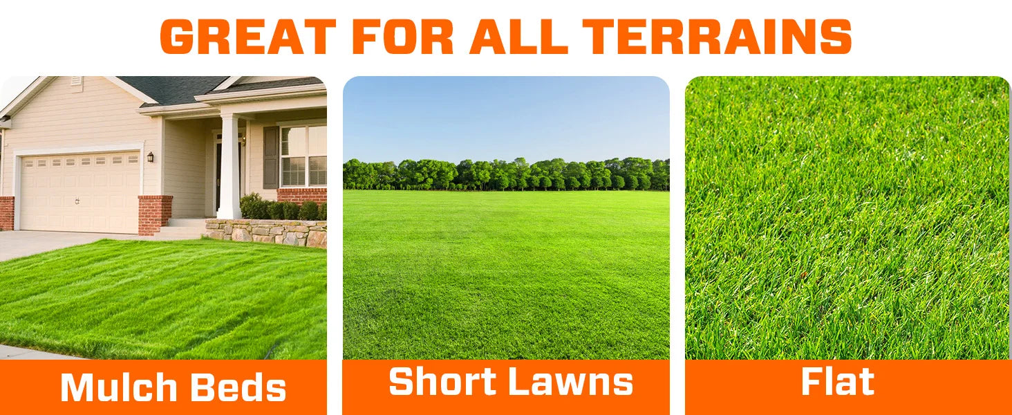 Self Propelled Lawn Mower Gas Powered 163cc 4-Cycle Engine Rear Wheel Drive Variable Speed 6 Height Adjustments